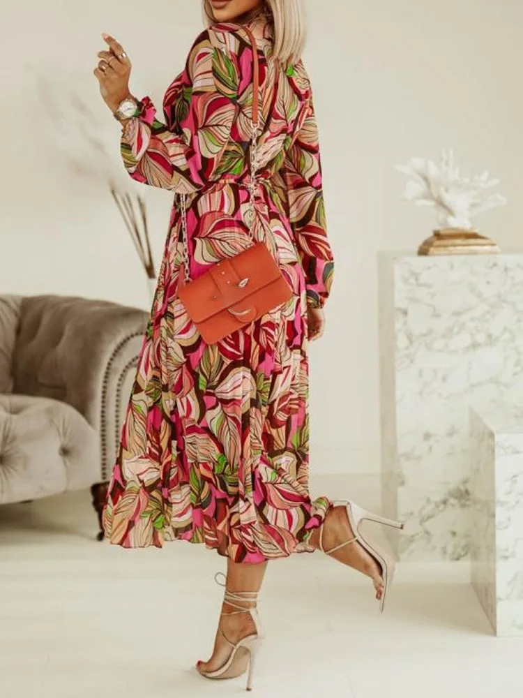 Sophia | Chic Flowy Long Sleeve Maxi Dress for Women 7