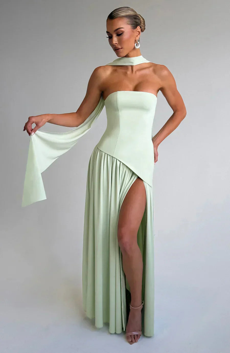 Sophia | Elegant Asymmetric Maxi Dress for Wedding Guests 10
