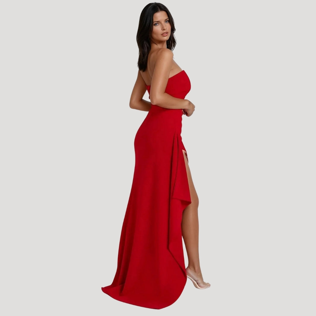 Sophia | Elegant Strapless Maxi Dress for Women 8