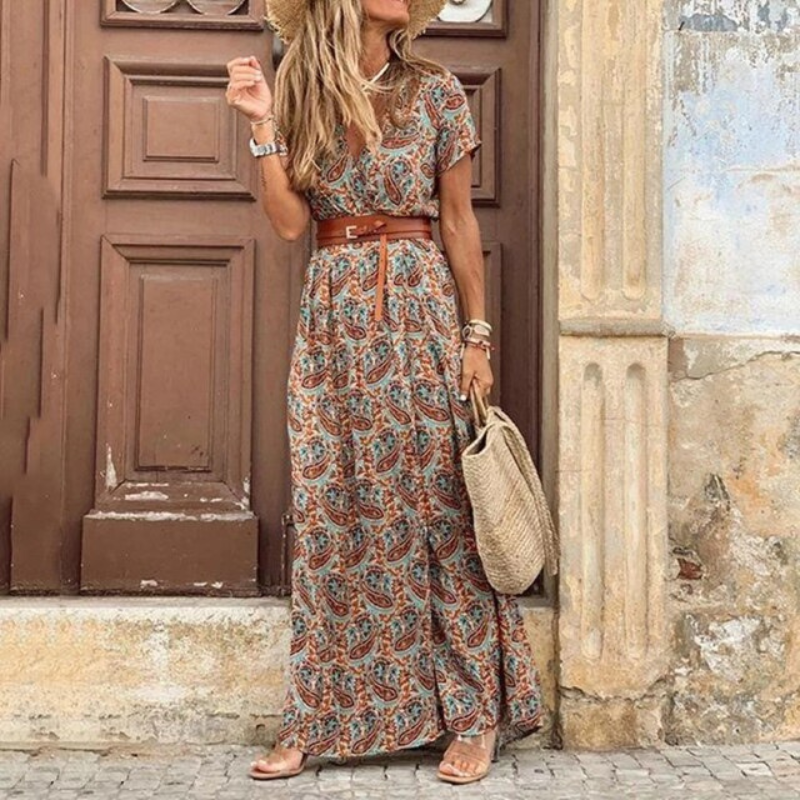 Sophia | Vibrant Floral Summer Maxi Dress 3