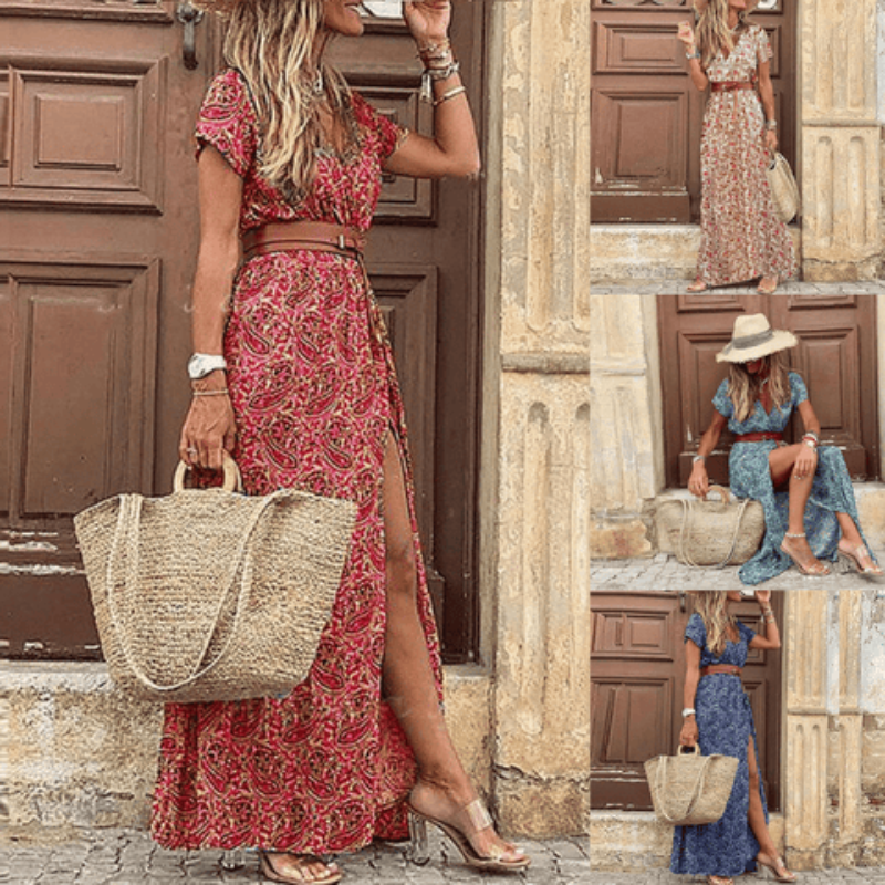 Sophia | Vibrant Floral Summer Maxi Dress 5