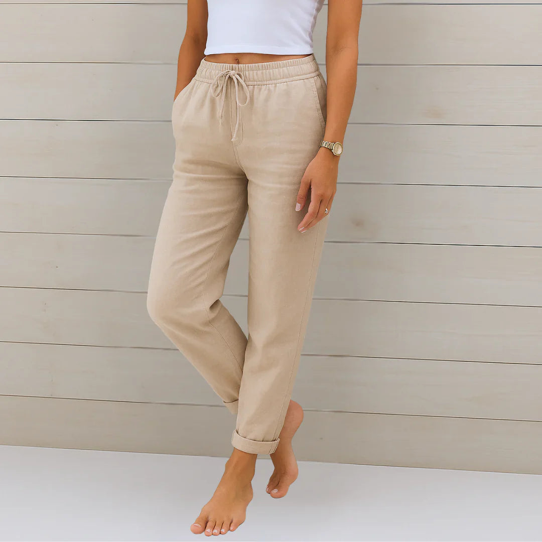 Sophie | Elegant Lightweight Linen Pants for Women 0