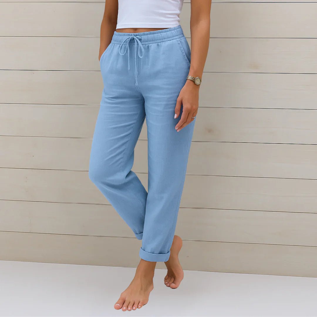 Sophie | Elegant Lightweight Linen Pants for Women 2