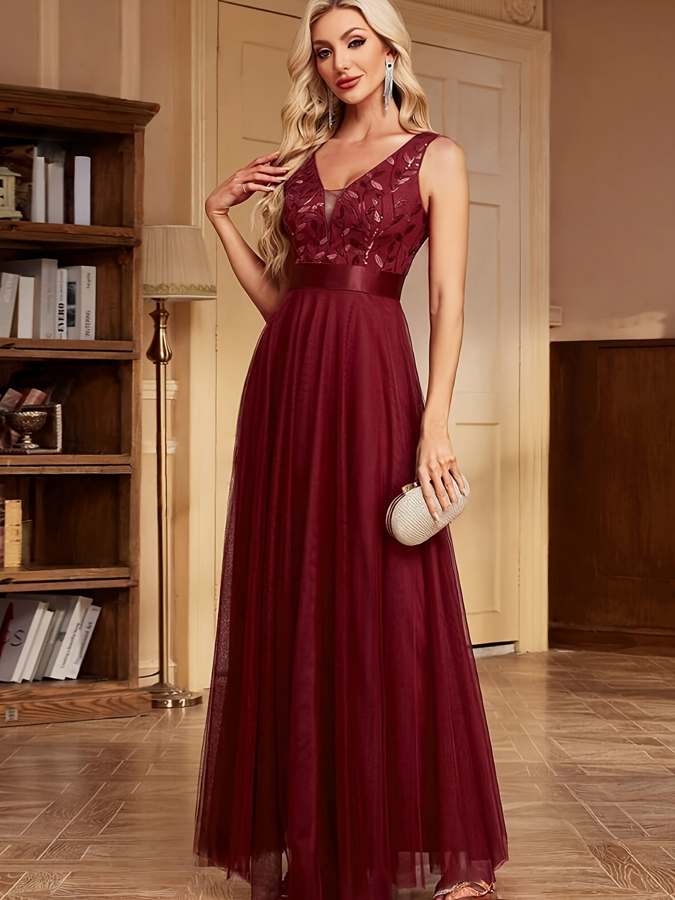 Sophie | Elegant Sequin Black Maxi Dress for Women 6