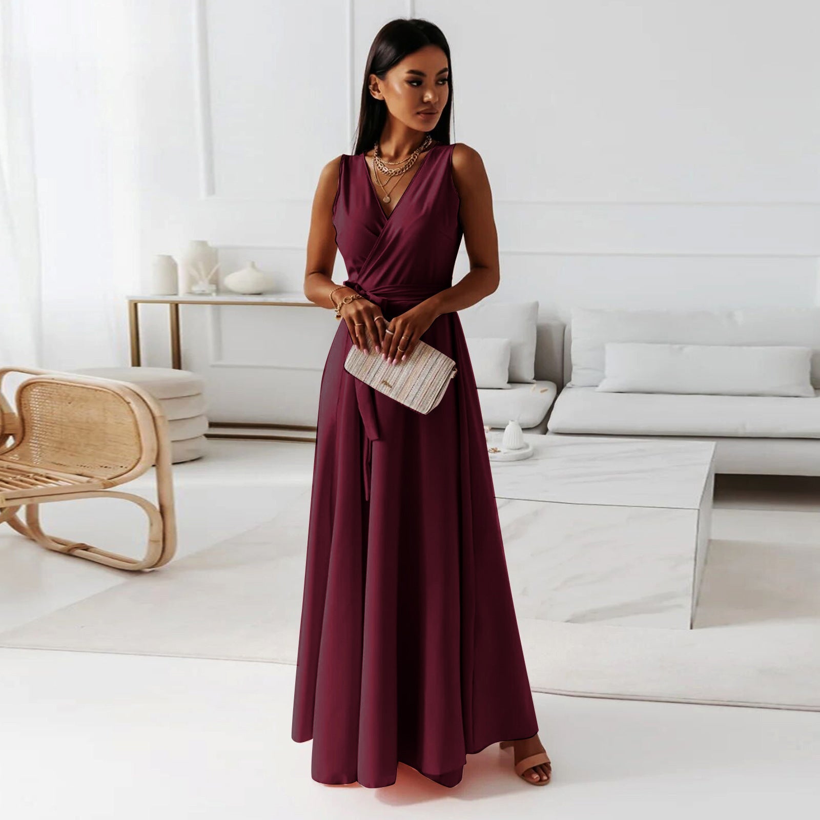 Sophie | Elegant Wrap Maxi Dress for Women’s Formal Events 2