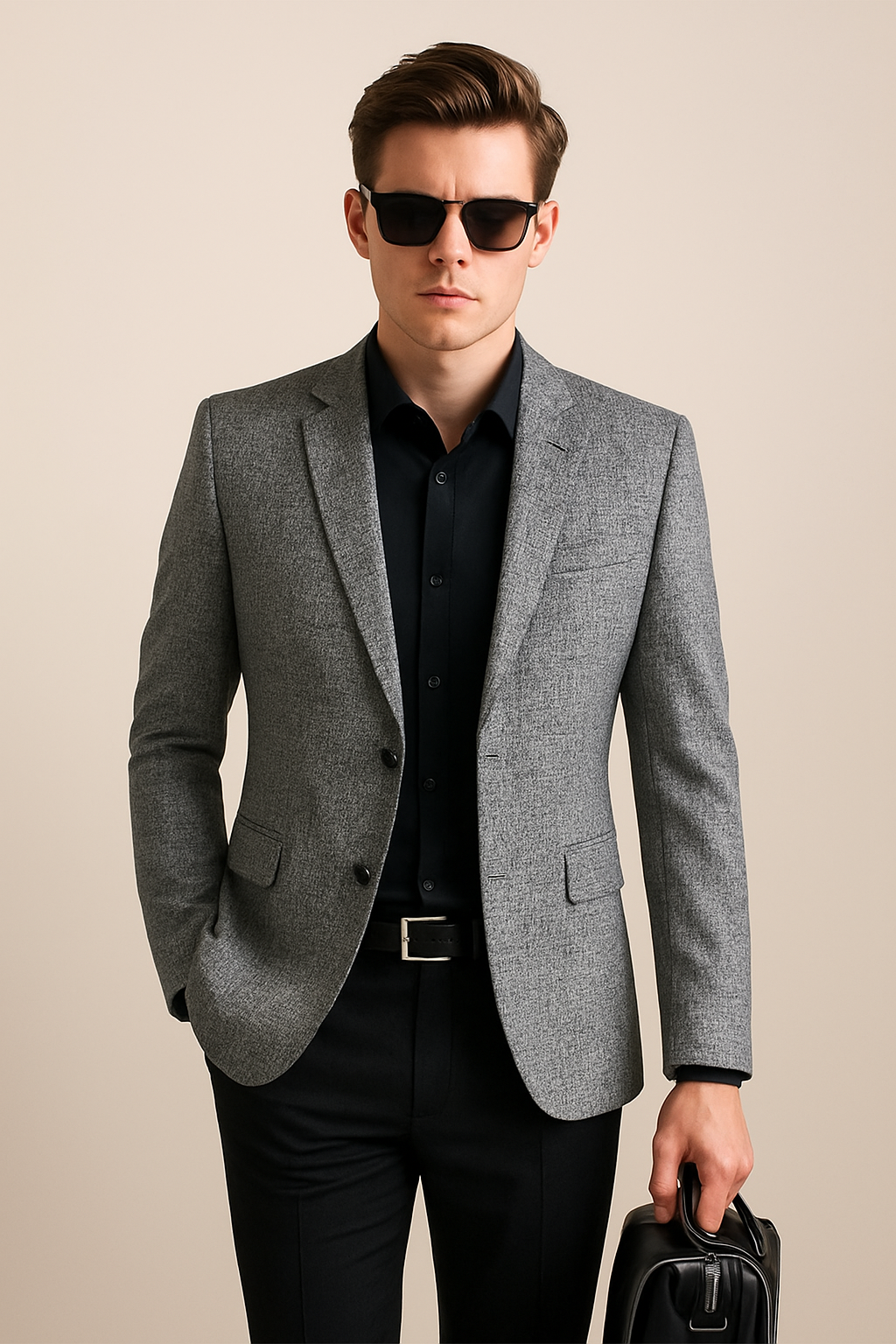 Spring Style | Men's Casual Blazer Jacket with No-Iron Convenience 0