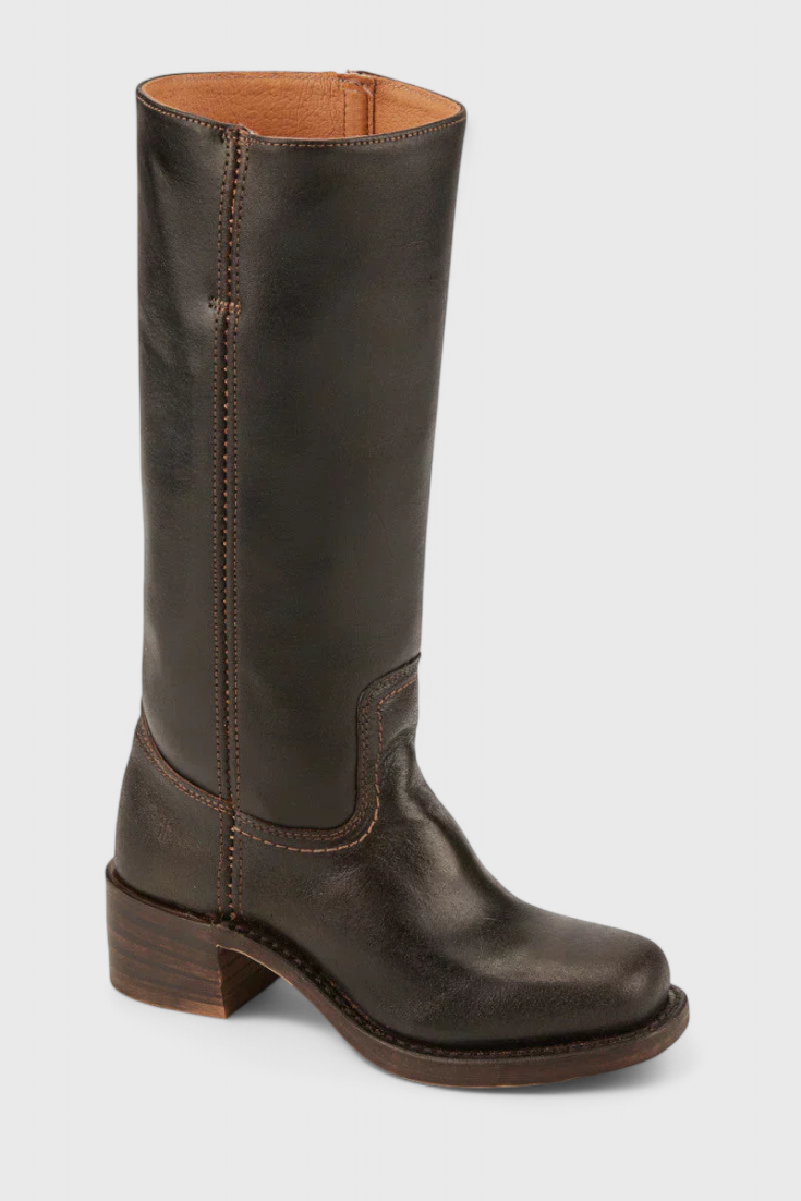 Women’s Knee High Boots with Stacked Heel