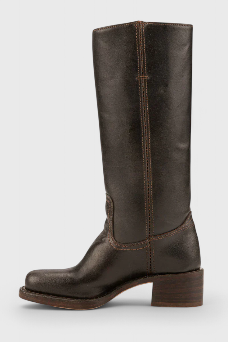 Women’s Knee High Boots with Stacked Heel