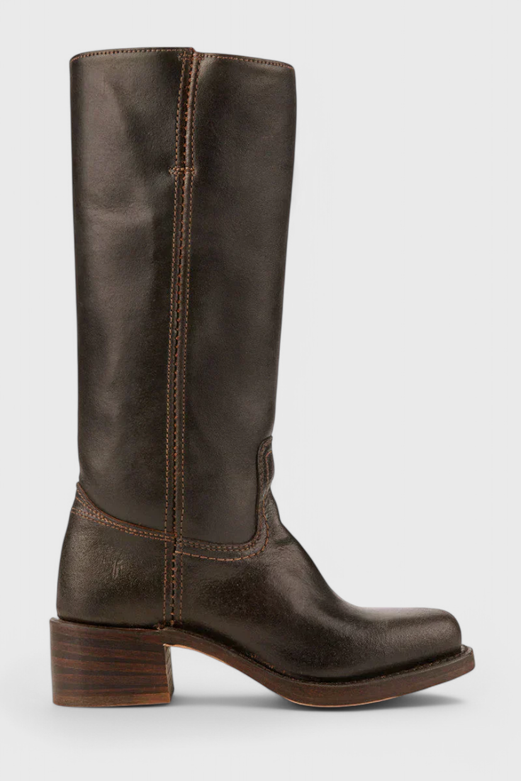 Women’s Knee High Boots with Stacked Heel