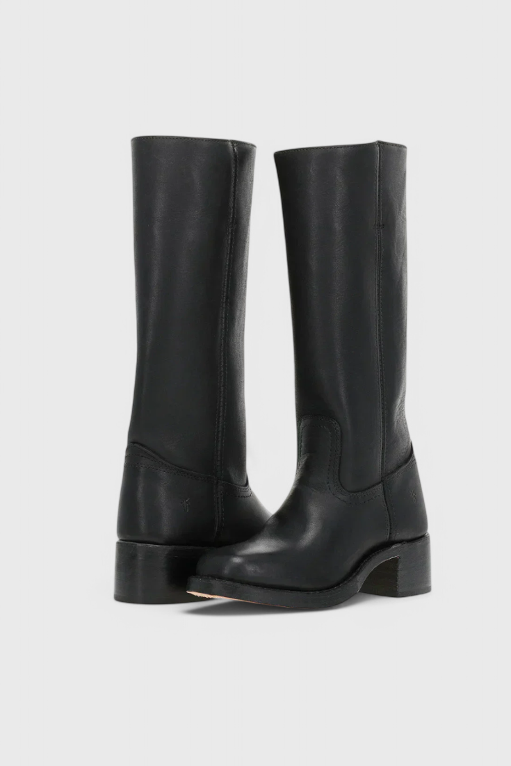 Women’s Knee High Boots with Stacked Heel