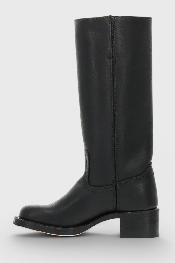 Women’s Knee High Boots with Stacked Heel