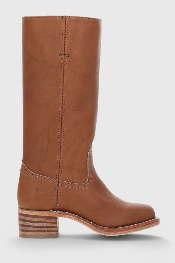 Women’s Knee High Boots with Stacked Heel