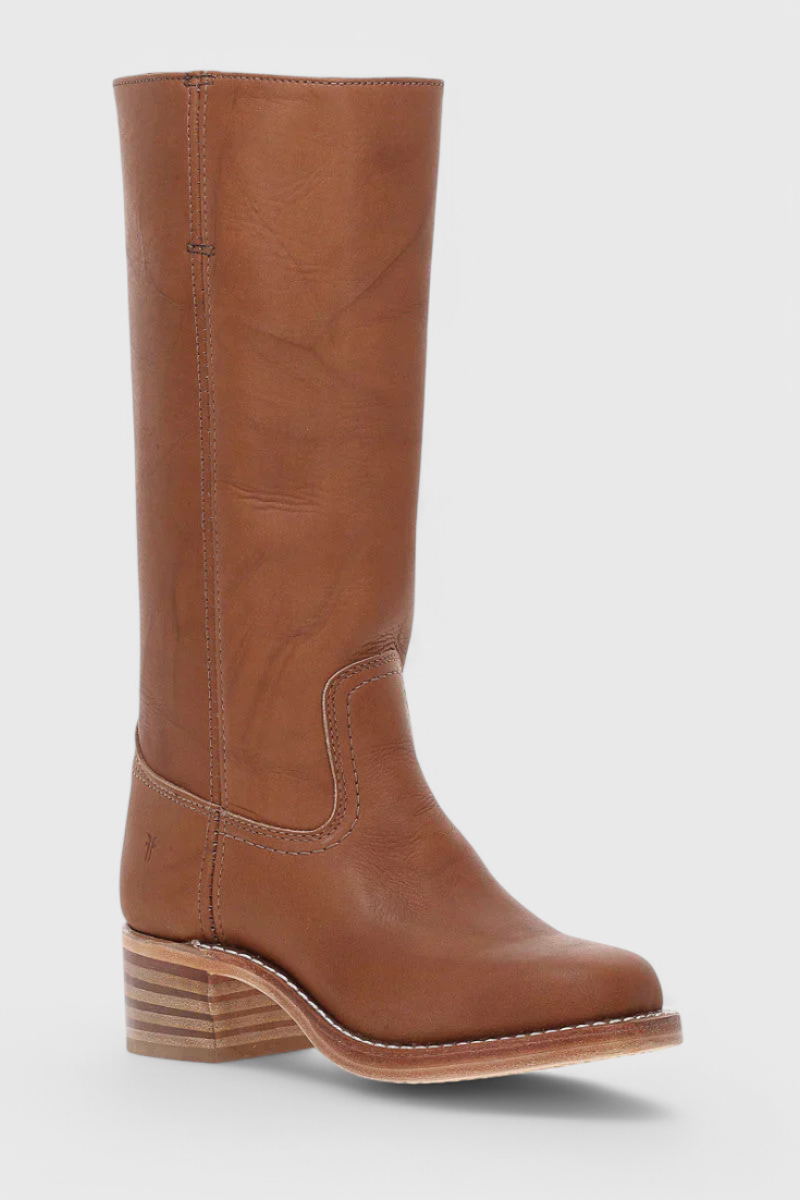 Women’s Knee High Boots with Stacked Heel