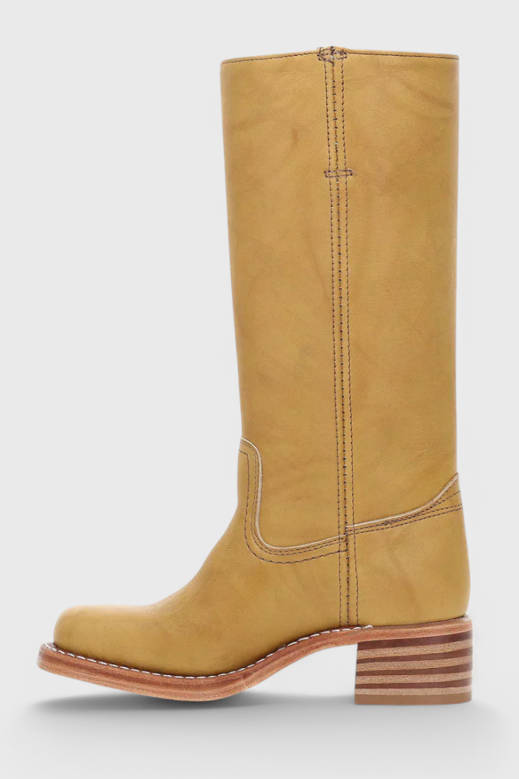 Women’s Knee High Boots with Stacked Heel