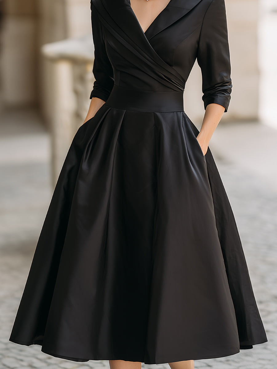 Tessa | Women's Dress with Flattering Wrap Design & Midi Length 2