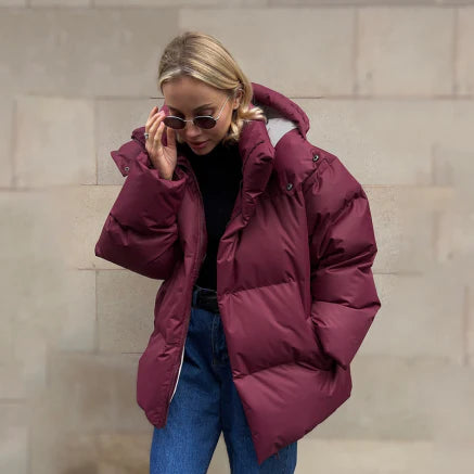 Women’s Short Hooded Puffer Jacket Helena Style