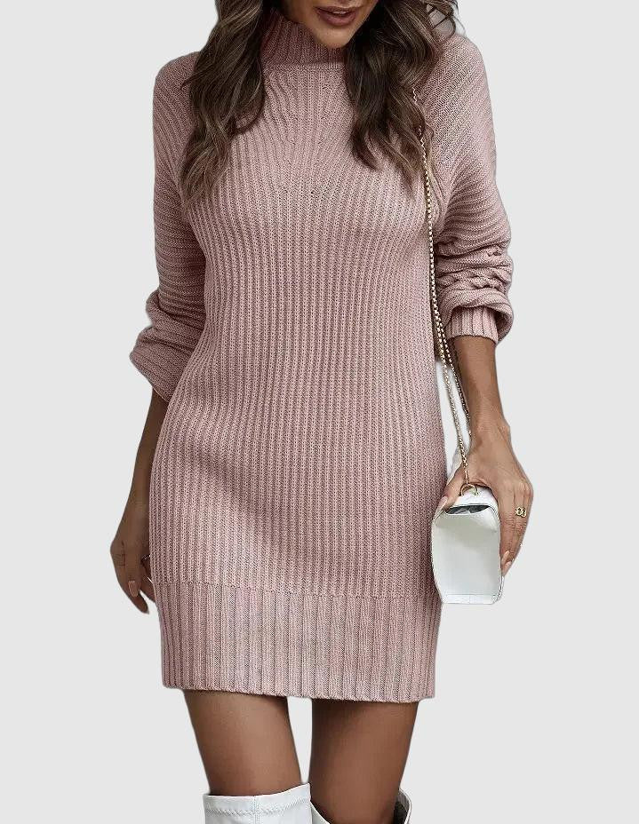 Women’s Casual Knitted Dress for Spring and Autumn