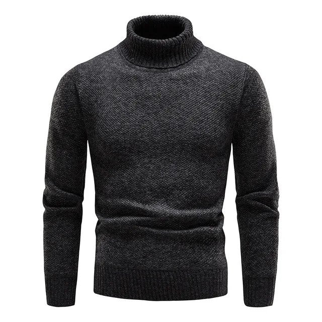 Men’s Slim Fit Turtleneck Knit Jumper