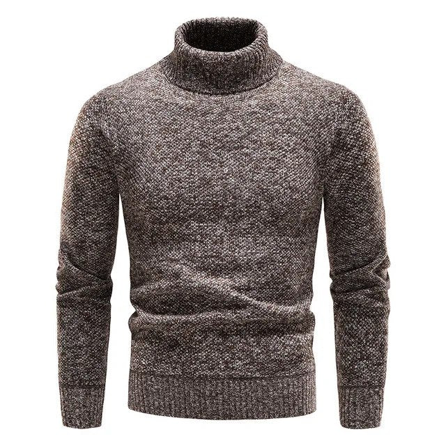 Men’s Slim Fit Turtleneck Knit Jumper