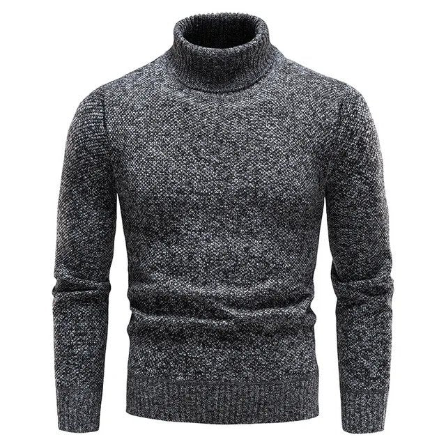Men’s Slim Fit Turtleneck Knit Jumper