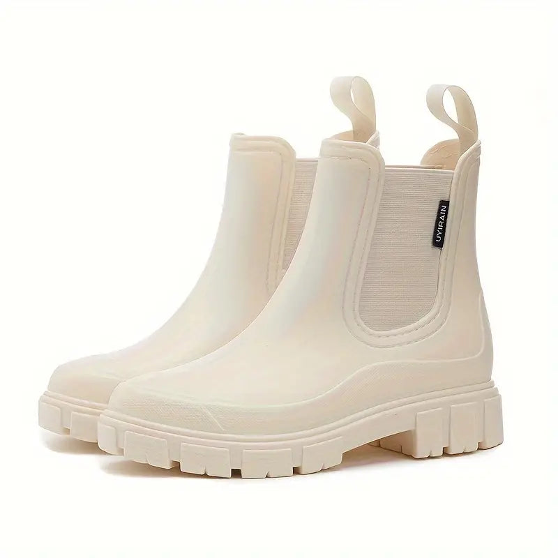 Women’s Pull-On Rain Boots with Lug Sole