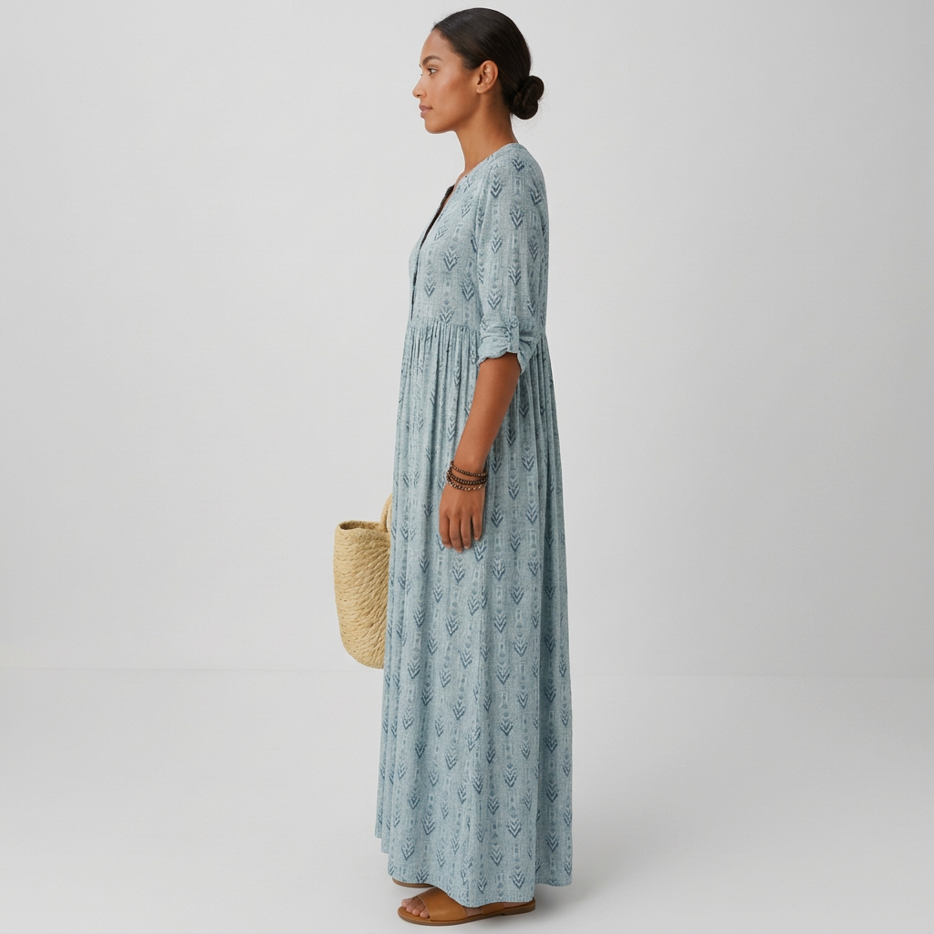 Alice | Long Sleeve Boho Maxi Dress