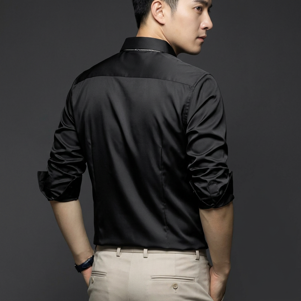 Eric | Men's Dress Shirt with Slim Fit & Stretch Fabric