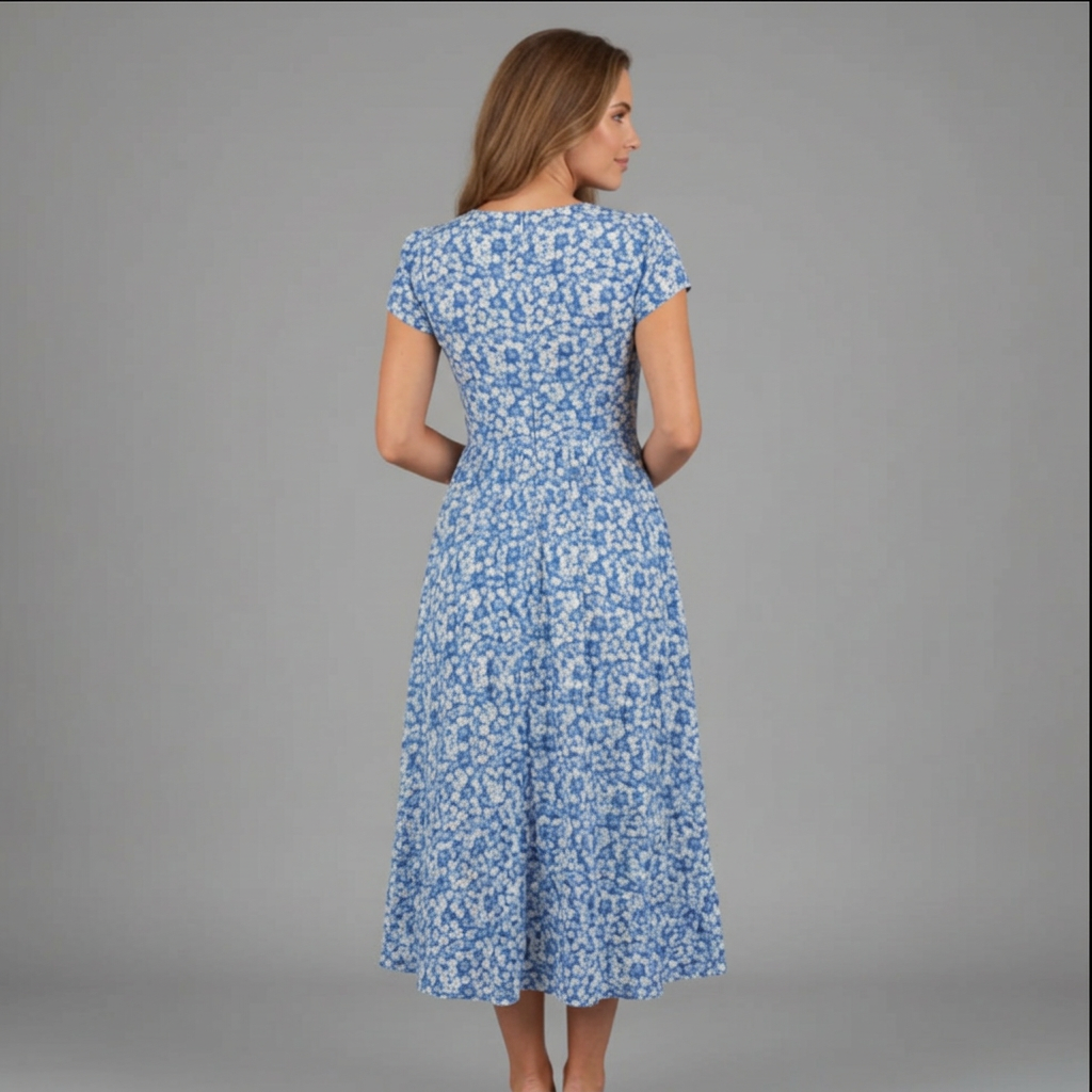 Joan | Floral Midi Dress