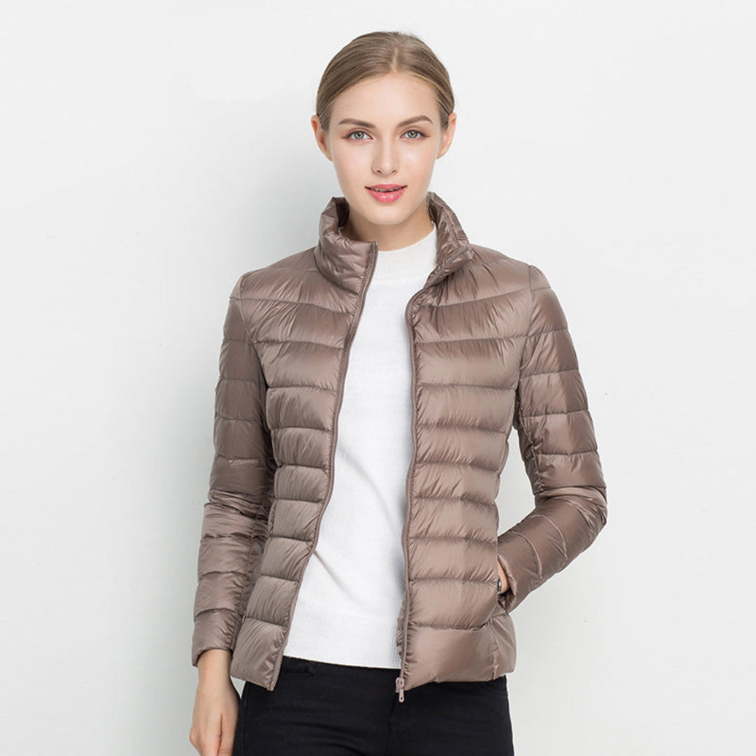 Women’s Long-Sleeve Quilted Winter Jacket