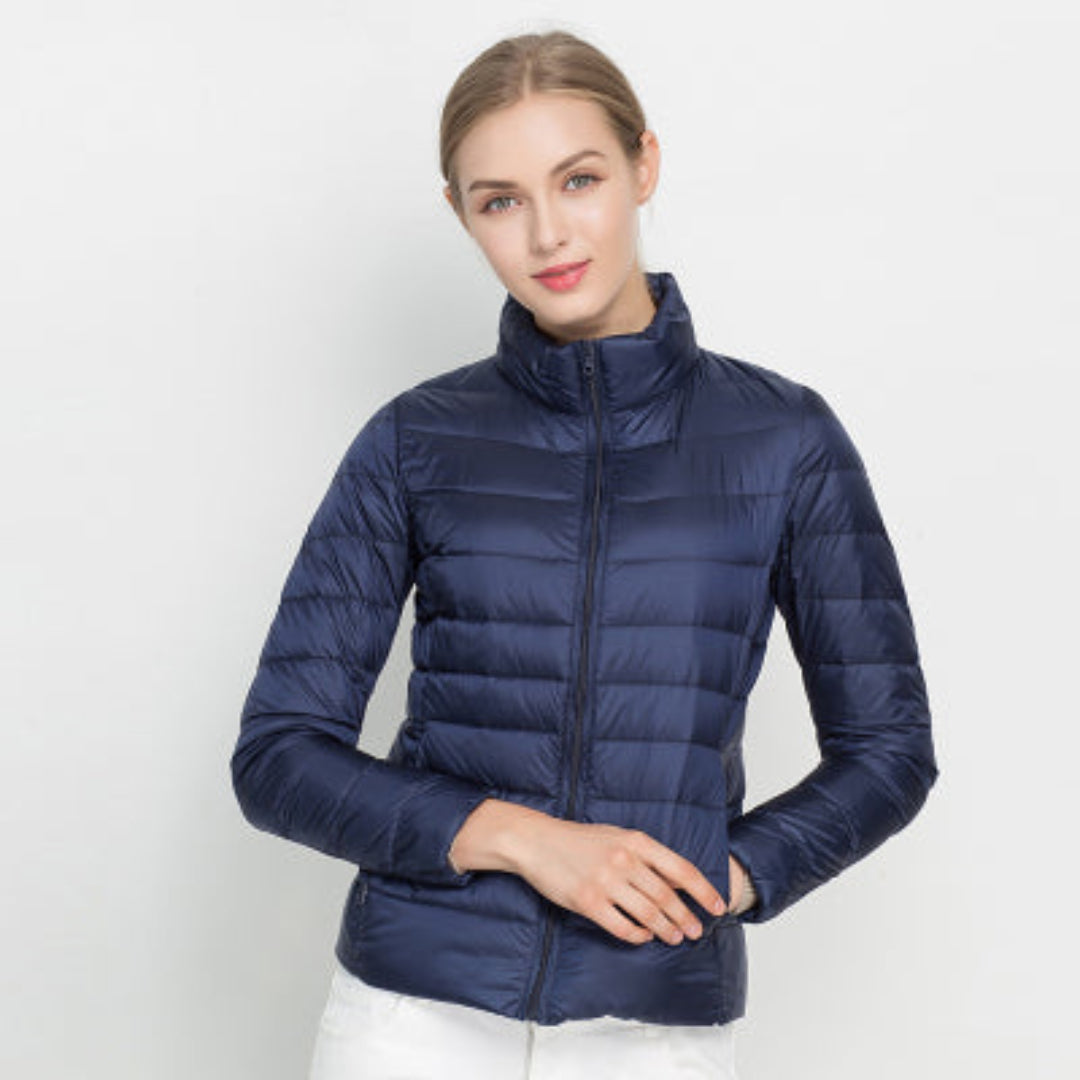 Women’s Long-Sleeve Quilted Winter Jacket