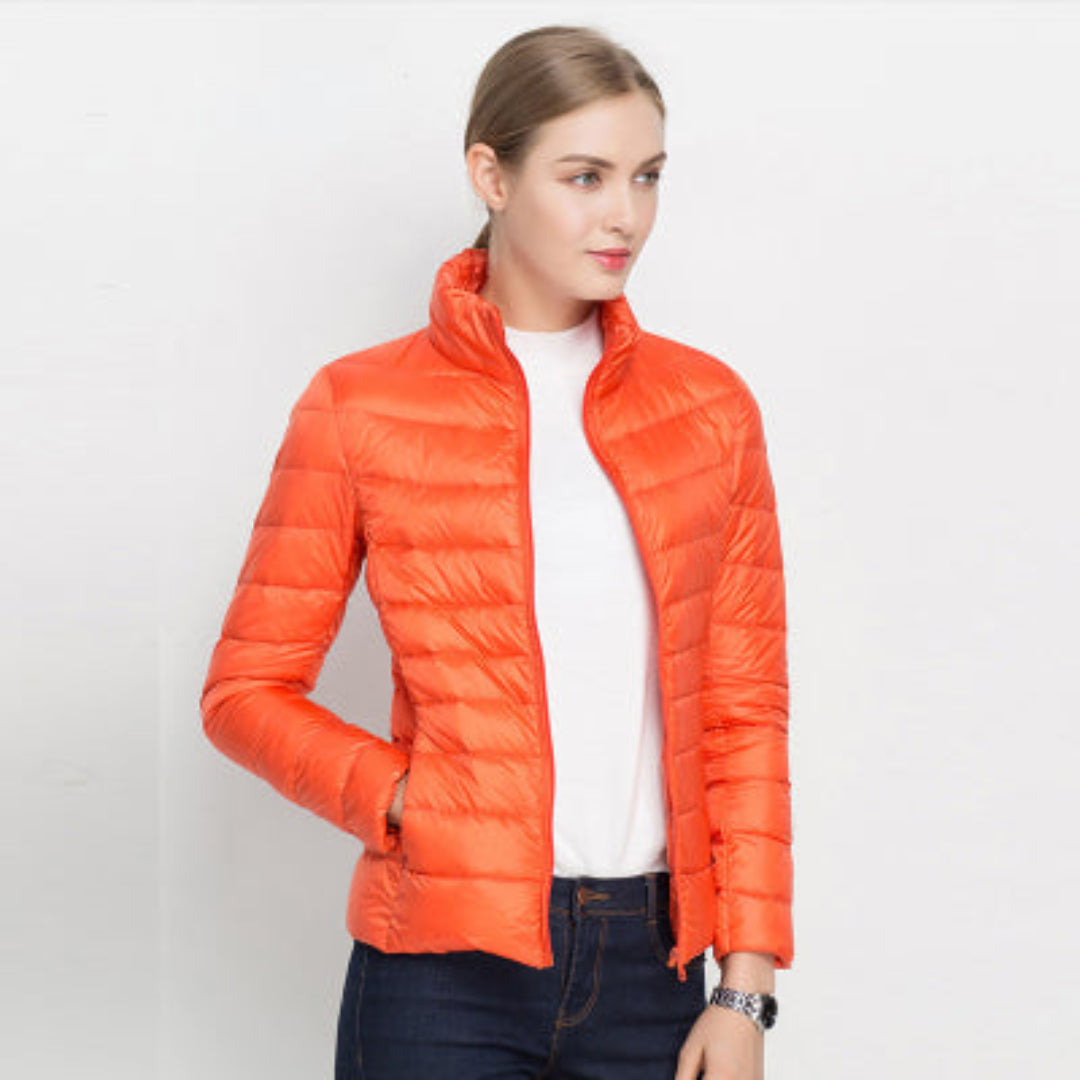 Women’s Long-Sleeve Quilted Winter Jacket