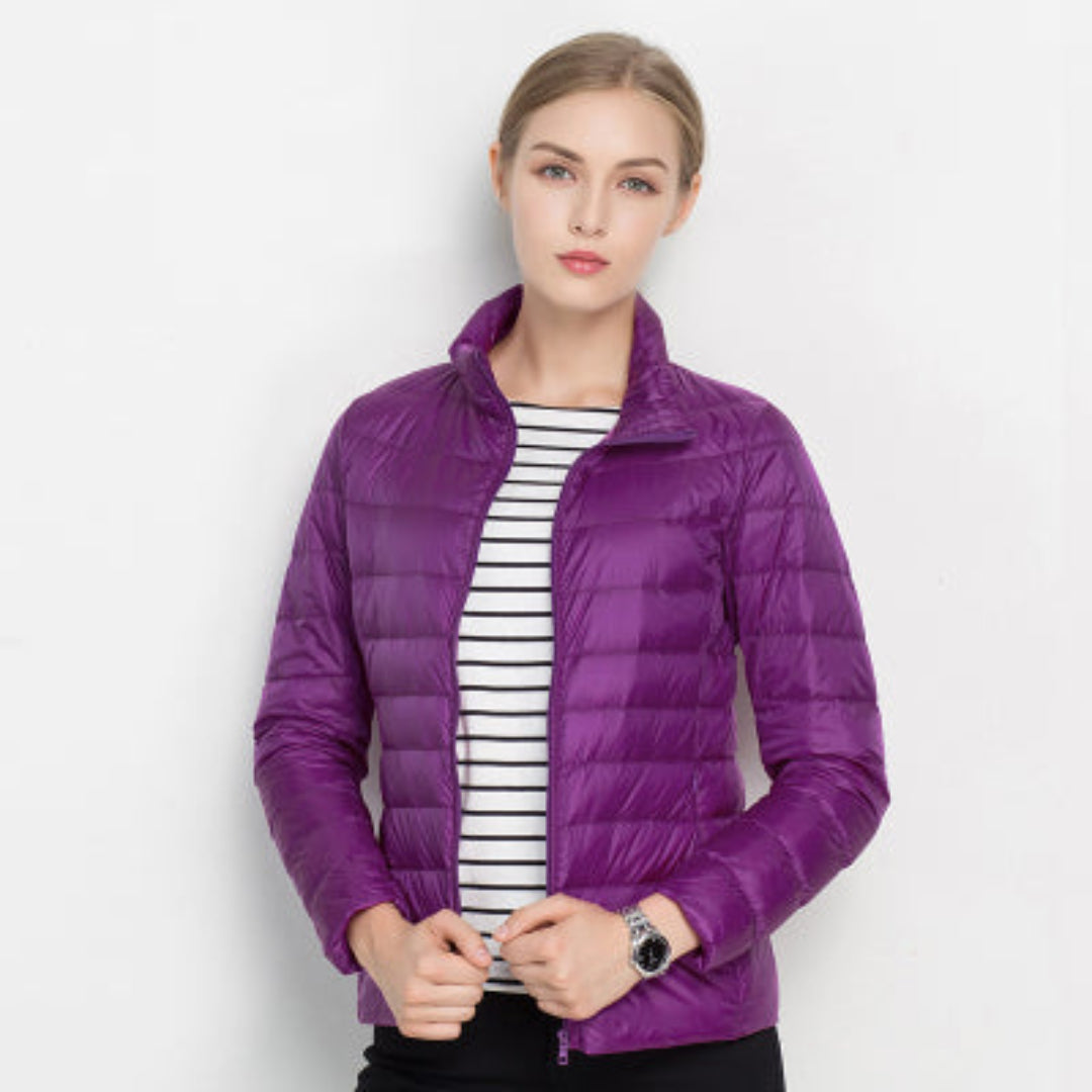 Women’s Long-Sleeve Quilted Winter Jacket
