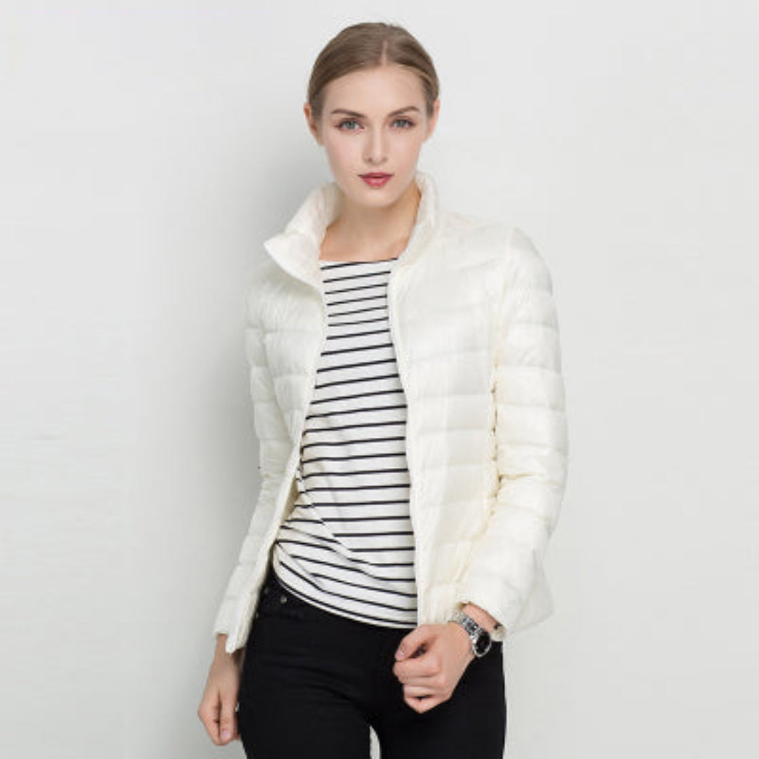 Women’s Long-Sleeve Quilted Winter Jacket