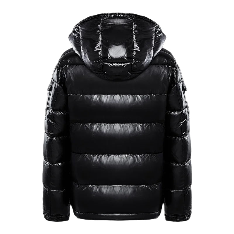 Men’s Quilted Winter Jacket with High Collar