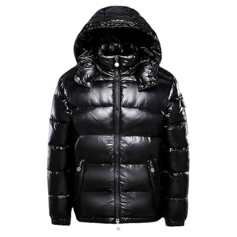 Men’s Quilted Winter Jacket with High Collar