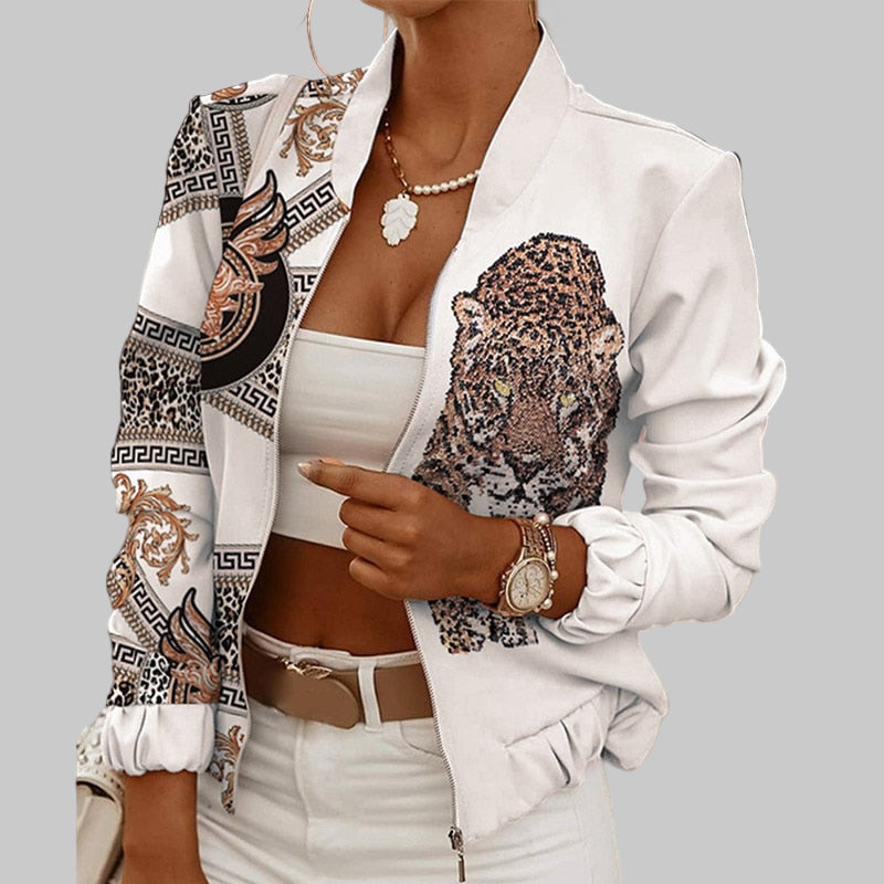 Blush Pink Cropped Bomber Jacket for Women