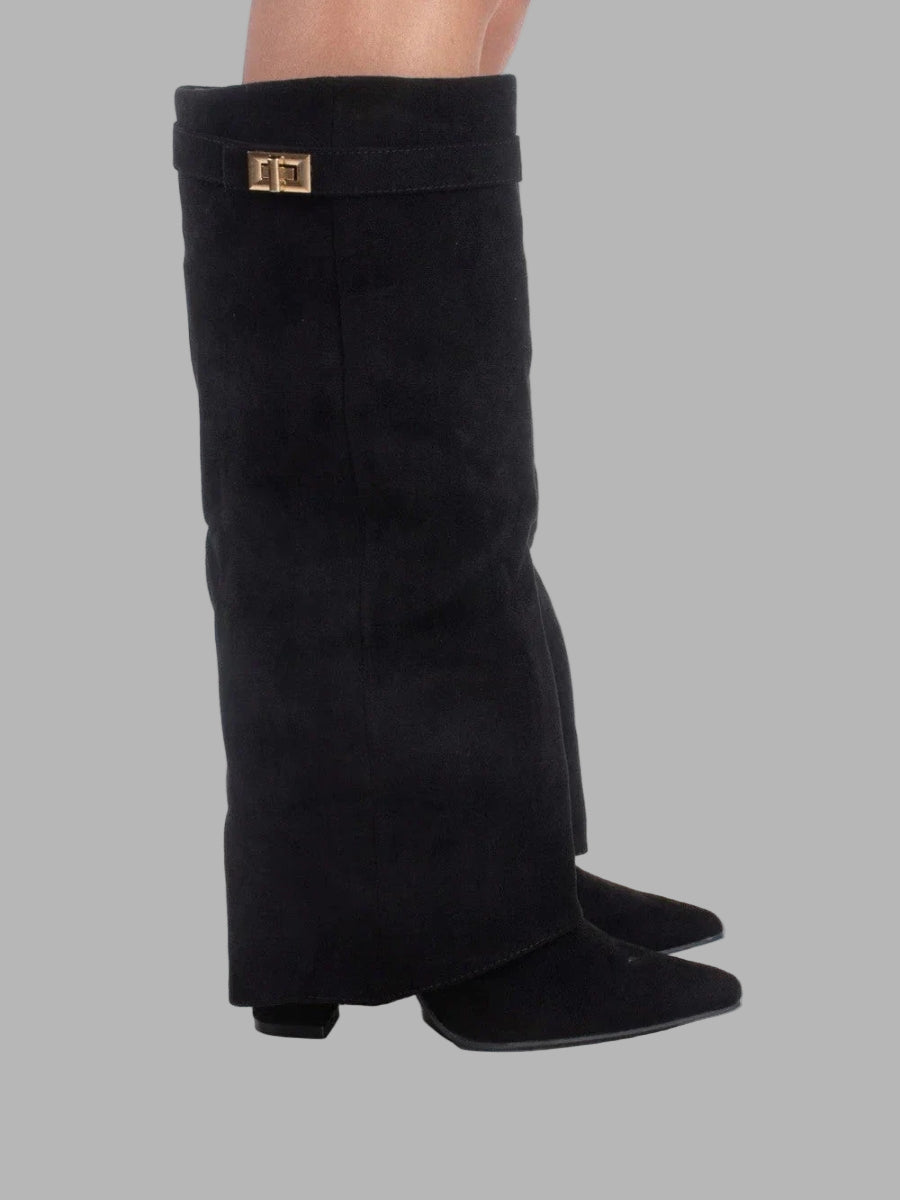 Women’s Knee High Boots with Flared Top